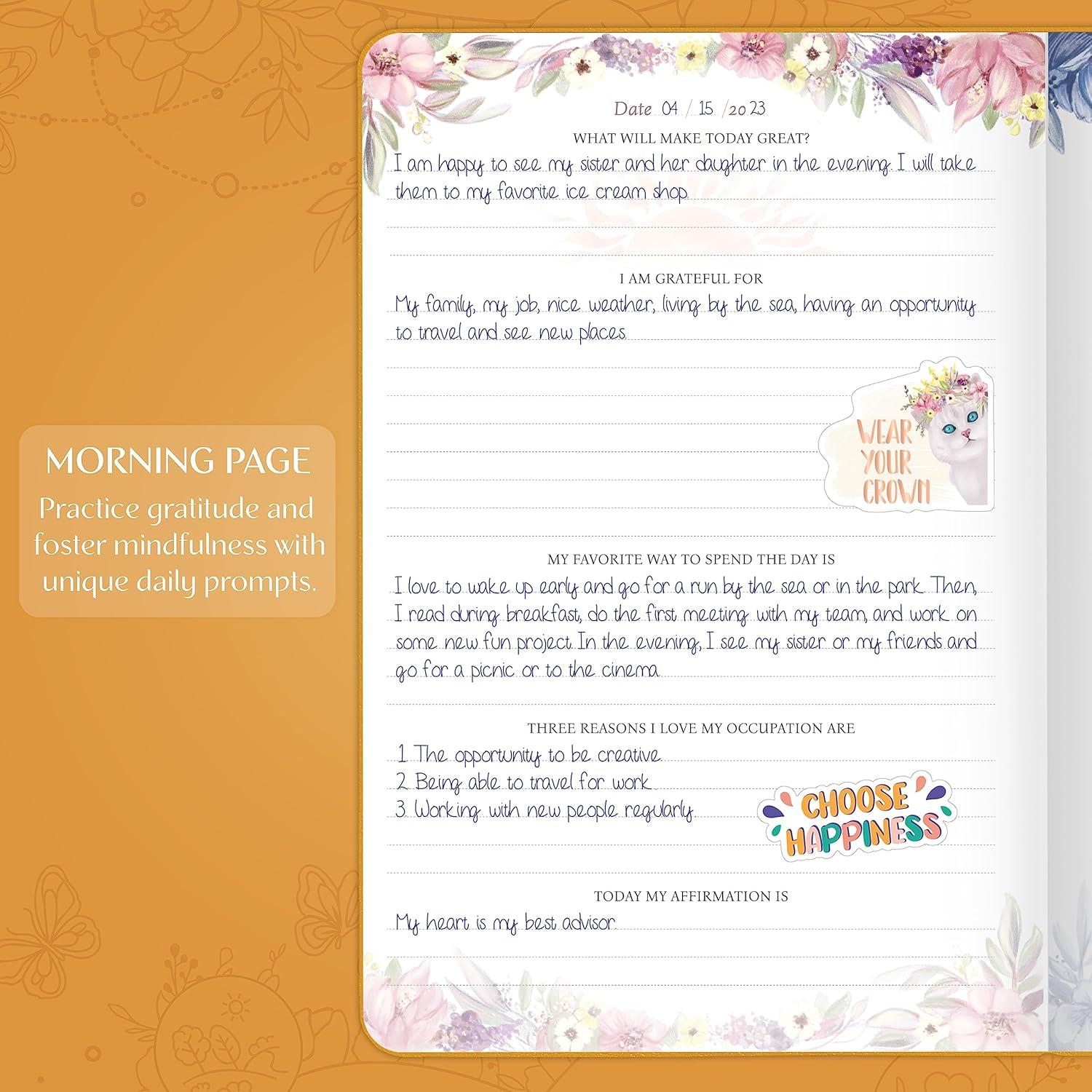 image:imageLegend Gratitude Journal Daily Journal for Positivity amp Happiness Grateful Notebook to Write In Thankful Affirmation Journal Amber YellowAmber Yellow Gold Foil