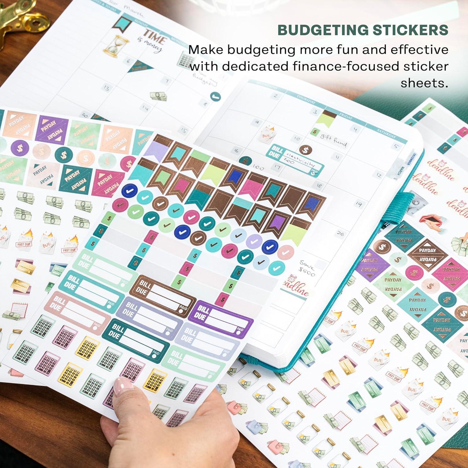 image:imageLegend Mega Sticker Pack 1900 Small Stickers for Planner Journal amp Calendar Aesthetic Inspirational Seasonal Dates Months Holidays Wellness amp Budget Stickers Planner Accessories