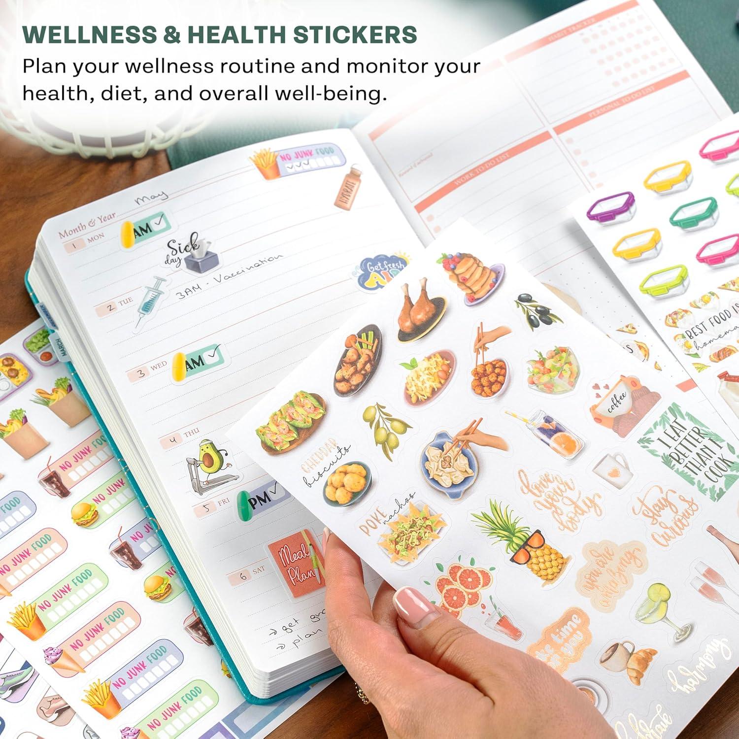 image:imageLegend Mega Sticker Pack 1900 Small Stickers for Planner Journal amp Calendar Aesthetic Inspirational Seasonal Dates Months Holidays Wellness amp Budget Stickers Planner Accessories