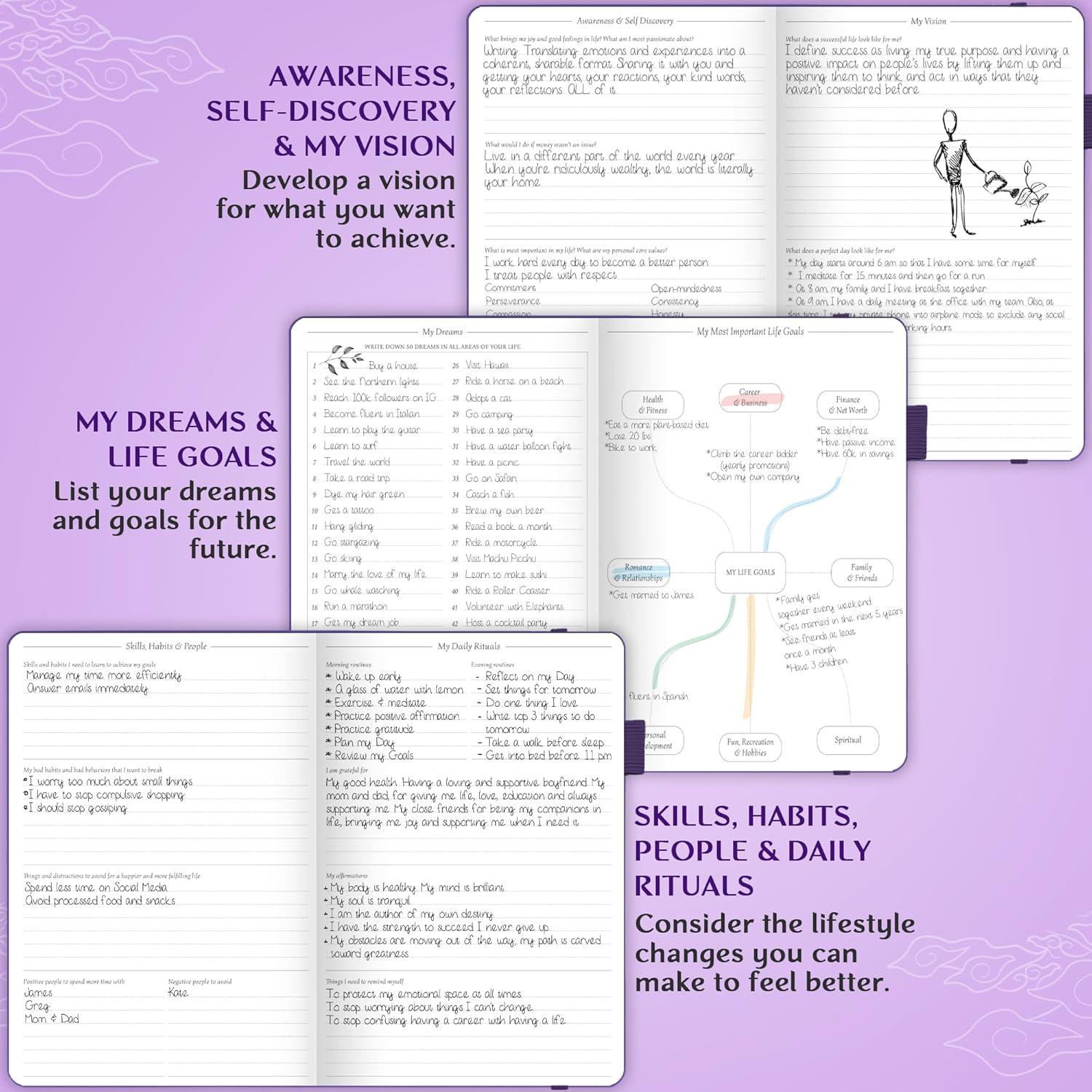 image:imageLegend Planner Hourly Schedule Edition Deluxe Weekly amp Daily Organizer with Time Slots Time Management Appointment Book Journal for Work amp Personal Life Undated A5 Hardcover Dark Green DebossedPurple