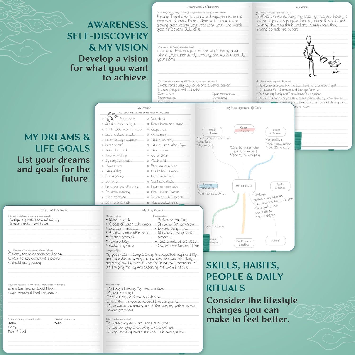image:imageLegend Planner Hourly Schedule Edition Deluxe Weekly amp Daily Organizer with Time Slots Time Management Appointment Book Journal for Work amp Personal Life Undated A5 Hardcover Dark Green DebossedViridian Green Gold Foil