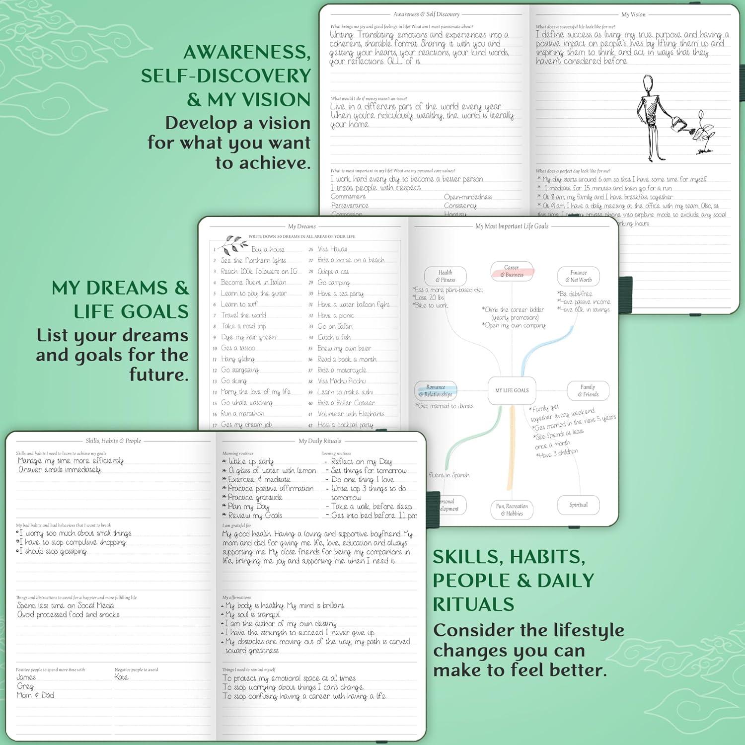 image:imageLegend Planner Hourly Schedule Edition Deluxe Weekly amp Daily Organizer with Time Slots Time Management Appointment Book Journal for Work amp Personal Life Undated A5 Hardcover Dark Green DebossedDark Green Debossed