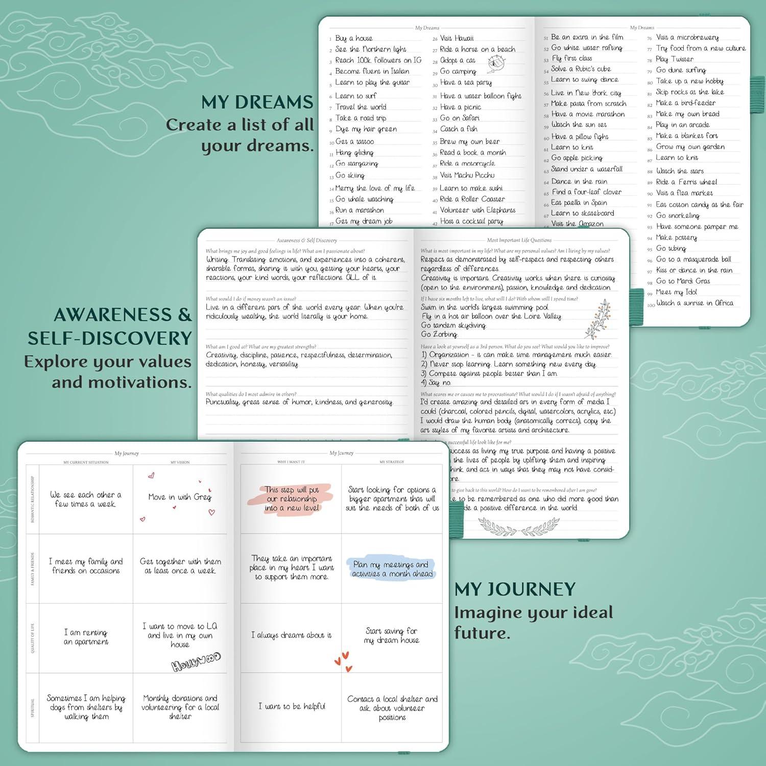 image:imageLegend Planner PRO Deluxe Weekly amp Monthly Life Planner to Increase Productivity and Hit Your Goals Time Management Organizer Notebook Undated 7 x 10 Hardcover Stickers Amber YellowViridian Green Gold Foil