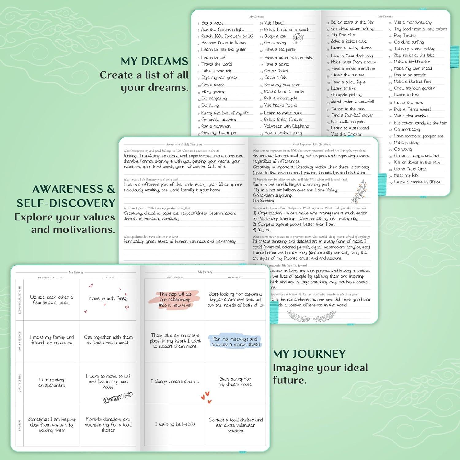 image:imageLegend Planner PRO Deluxe Weekly amp Monthly Life Planner to Increase Productivity and Hit Your Goals Time Management Organizer Notebook Undated 7 x 10 Hardcover Stickers Dark PurpleMint Green Debossed