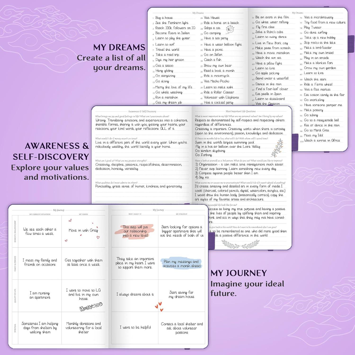 image:imageLegend Planner PRO Deluxe Weekly amp Monthly Life Planner to Increase Productivity and Hit Your Goals Time Management Organizer Notebook Undated 7 x 10 Hardcover Stickers Amber YellowPurple Debossed