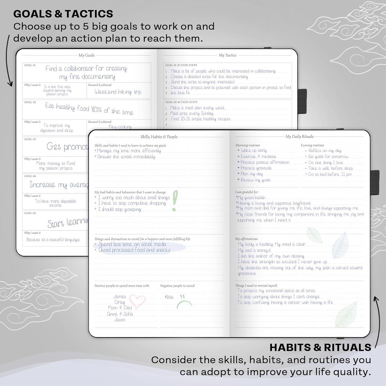 image:imageLegend Planner for Productivity Undated 6Month Daily Planner ToDo List Time Management Tool to Increase Focus amp Achieve Goals Black
