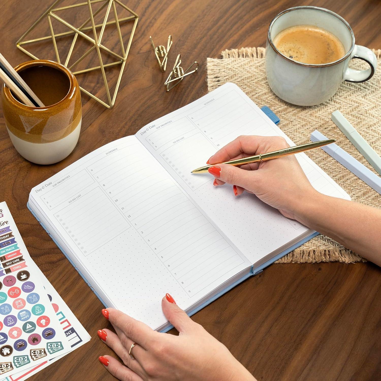 image:imageLegend Planner for Productivity Undated 6Month Daily Planner ToDo List Time Management Tool to Increase Focus amp Achieve Goals Periwinkle