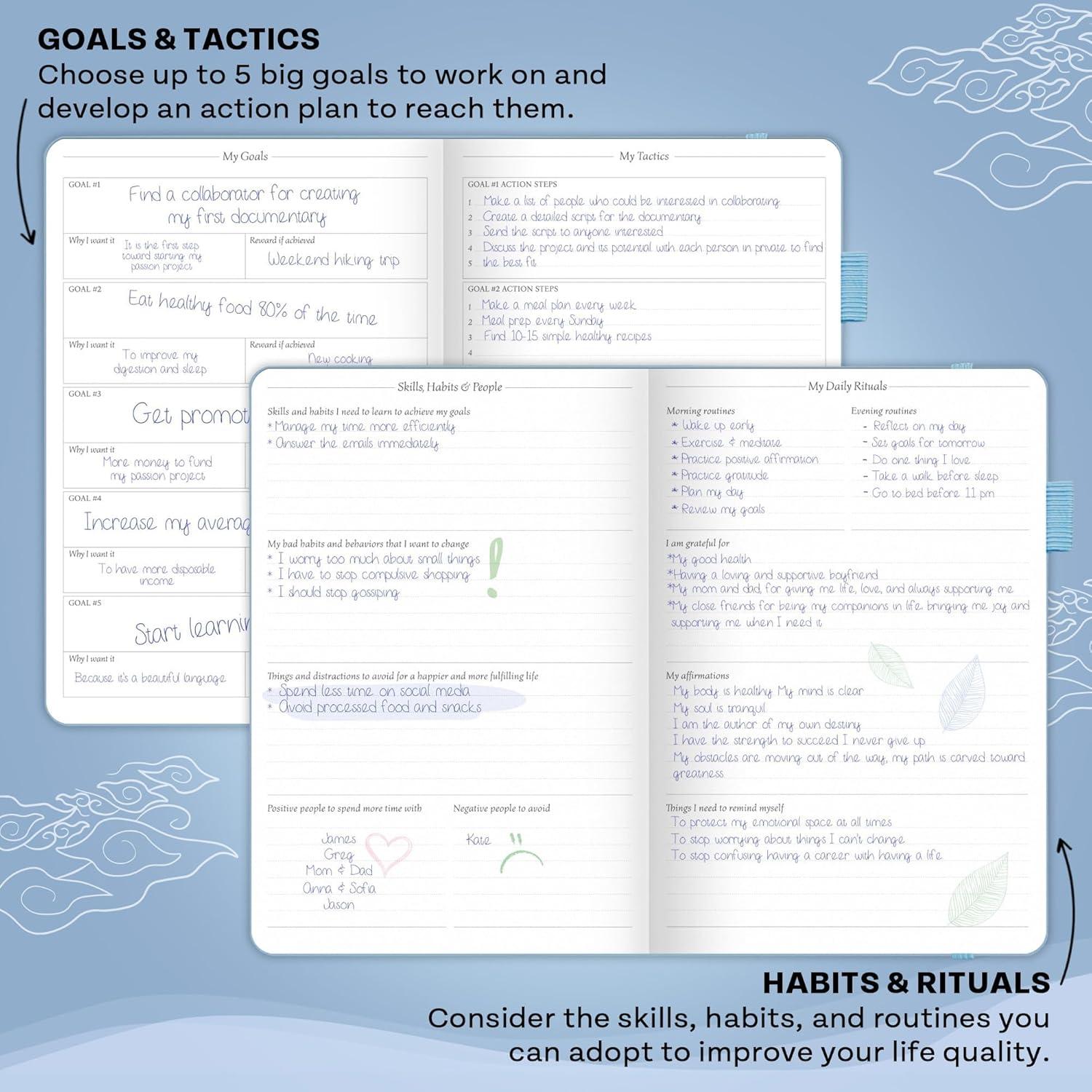 image:imageLegend Planner for Productivity Undated 6Month Daily Planner ToDo List Time Management Tool to Increase Focus amp Achieve Goals Periwinkle
