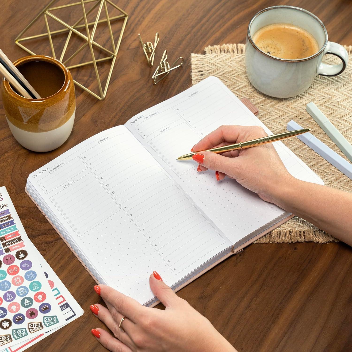 image:imageLegend Planner for Productivity Undated 6Month Daily Planner ToDo List Time Management Tool to Increase Focus amp Achieve Goals Rose Gold