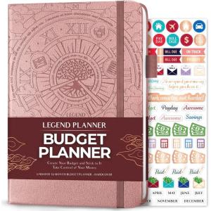 image:imageLegend Budget Planner Deluxe Financial Planner Organizer amp Budget Book Money Planner Account Book amp Expense Tracker Notebook Journal for Household Monthly Budgeting amp Personal FinanceRose Gold FoilRose Gold  Debossed
