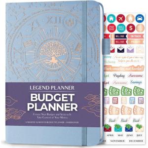 image:imageLegend Budget Planner Deluxe Financial Planner Organizer amp Budget Book Money Planner Account Book amp Expense Tracker Notebook Journal for Household Monthly Budgeting amp Personal FinanceRose Gold FoilPeriwinkle  Gold Foil