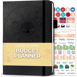 image:imageLegend Budget Planner Deluxe Financial Planner Organizer amp Budget Book Money Planner Account Book amp Expense Tracker Notebook Journal for Household Monthly Budgeting amp Personal FinanceRose Gold FoilBlack  Debossed