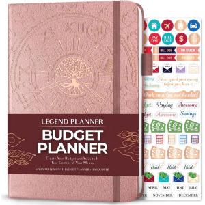 image:imageLegend Budget Planner Deluxe Financial Planner Organizer amp Budget Book Money Planner Account Book amp Expense Tracker Notebook Journal for Household Monthly Budgeting amp Personal FinanceRose Gold FoilRose Gold  Gold Foil