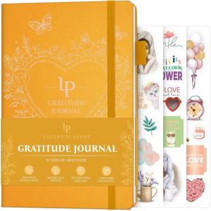image:imageLegend Gratitude Journal  Daily Journal for Positivity amp Happiness  Grateful Notebook to Write In  Thankful Affirmation Journal Amber YellowAmber Yellow Gold Foil