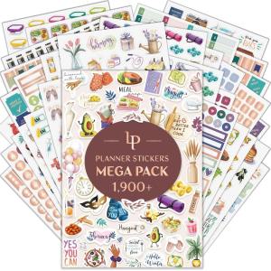 image:imageLegend Mega Sticker Pack  1900 Small Stickers for Planner Journal amp Calendar  Aesthetic Inspirational Seasonal Dates Months Holidays Wellness amp Budget Stickers  Planner Accessories