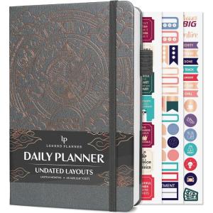 image:imageLegend Planner for Productivity  Undated 6Month Daily Planner toDo List Time Management Tool to Increase Focus amp Achieve Goals  Mystic Gray