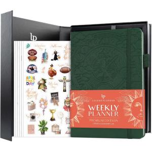 image:imageLegend Weekly Planner Premium  Undated Weekly Monthly amp Budget Planner  Life Organizer for Time Management amp Productivity A5 Dark TealBlack  Debossed
