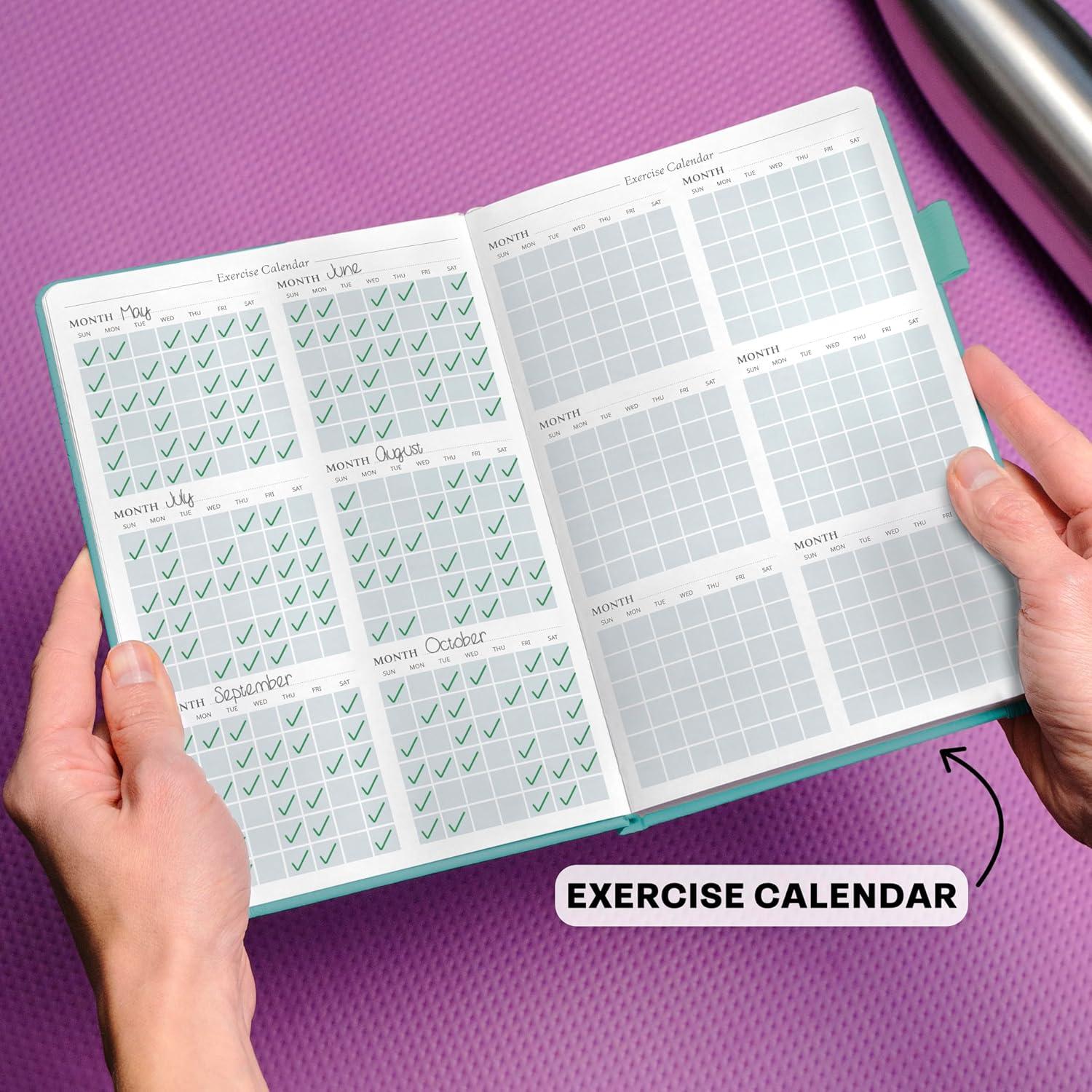 image:imageLegend Fitness Journal Exercise Log Book for Home Workout Gym Weightlifting Training Accessories amp Essentials for Women amp Men Weight Lifting Planner amp Tracker Work Out Gifts Turquoise