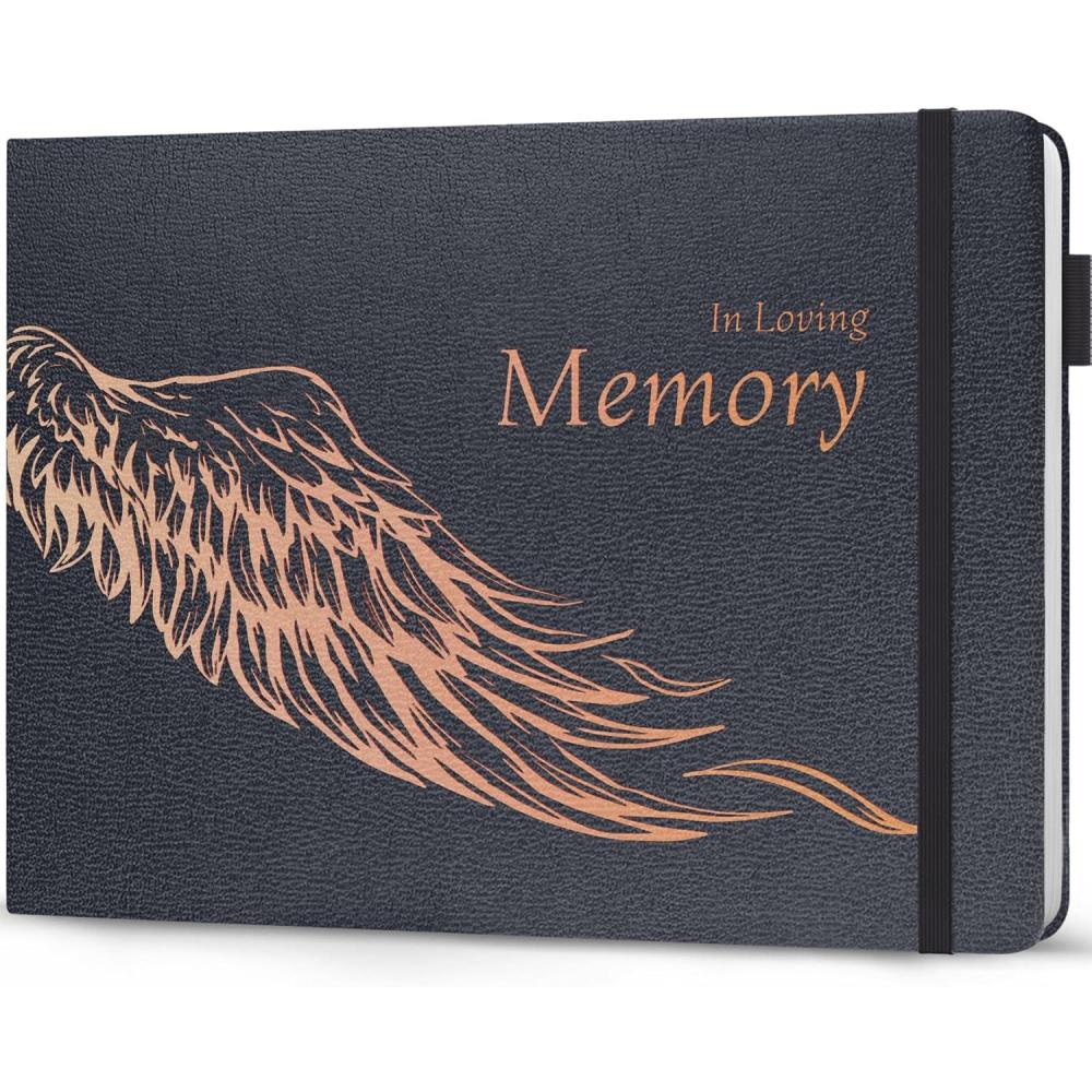image:imageLegend Planner Funeral Guest Book for Memorial Service Hard Cover Celebration of Life Guest Book Memorial Book for Funeral Signing 600 Guest Entries Hardcover 10 x 7 Mystic Gray