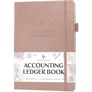 image:imageLegend Accounting Ledger Book  Hardcover Bookkeeping Log for Small Business amp Personal Use  Columnar Book  Money Expense Journal  Large Format 7x10 Rose Gold Smaller Than A4 7x10