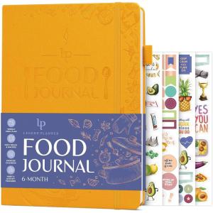 image:imageLegend Food Journal  6Month Wellness Diary for Tracking Meals Calories Macros amp Exercise  Weightloss Planner amp Diet Tracker  Daily Log for Weight Loss amp Nutrition  7 x 10 Amber Yellow