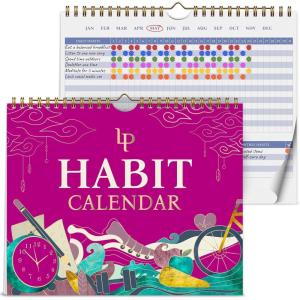 image:imageLegend Habit Calendar to Track Daily Habits  Motivational Tracker for Tracking Atomic Habits  2 Years Undated 10x8 PinkPink