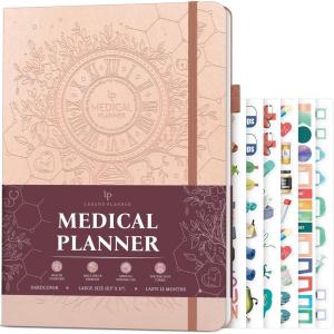 image:imageLegend Medical Planner  12Month Health Tracker Journal to Track Meals Symptoms Blood Pressure Lab Test Results  Med amp Wellness Notebook for Daily SelfCare amp Health Goals TurquoiseRose Gold