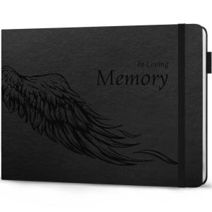 image:imageLegend Planner Funeral Guest Book for Memorial Service  Hard Cover Celebration of Life Guest Book  Memorial Book for Funeral Signing  600 Guest Entries Hardcover 10 x 7 Black