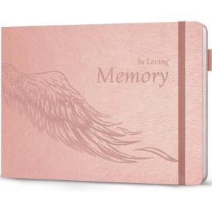 image:imageLegend Planner Funeral Guest Book for Memorial Service  Hard Cover Celebration of Life Guest Book  Memorial Book for Funeral Signing  600 Guest Entries Hardcover 10 x 7 Rose Gold