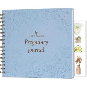 image:imageLegend Pregnancy Journal amp Memory Book  Keepsake Journal for Documenting Pregnancy Memories amp First Time Moms  Baby Planner for Pregnancy Tracking  Hardcover 112x93 Periwinkle