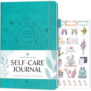 image:imageLegend SelfCare Journal  Guided Daily Reflection Journal to Support Mental amp Physical Health  Daily Mood Meditation amp Personal Development Notebook  71x105 Lasts 3 Months Rose GoldTurquoise