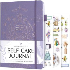 image:imageLegend SelfCare Journal  Guided Daily Reflection Journal to Support Mental amp Physical Health  Daily Mood Meditation amp Personal Development Notebook  71x105 Lasts 3 Months Rose GoldLavender  Gold Foil