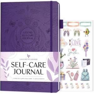 image:imageLegend SelfCare Journal  Guided Daily Reflection Journal to Support Mental amp Physical Health  Daily Mood Meditation amp Personal Development Notebook  71x105 Lasts 3 Months Rose GoldPurple