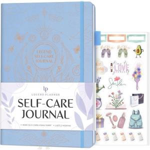 image:imageLegend SelfCare Journal  Guided Daily Reflection Journal to Support Mental amp Physical Health  Daily Mood Meditation amp Personal Development Notebook  71x105 Lasts 3 Months Rose GoldPeriwinkle Gold