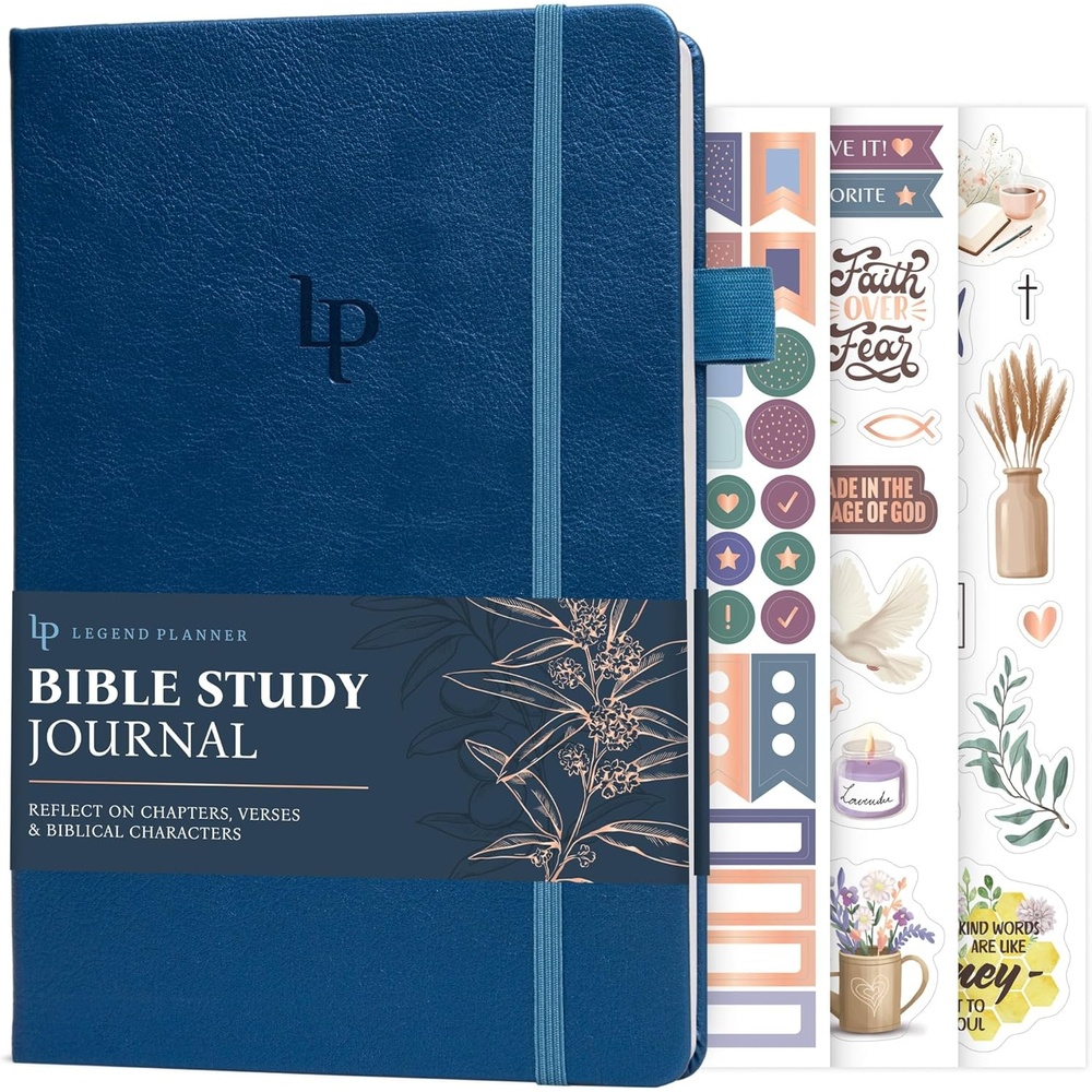 image:imageLegend Bible Study Journal Bible amp Church Note Taking amp Journaling Notebook Faith Based Gifts amp Religious Accessories Rose GoldMystic Blue