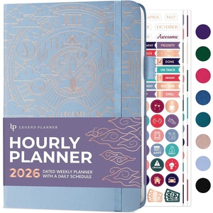 image:imageLegend Dated Hourly Weekly Planner 2026  Daily Monthly amp Yearly Agenda with Time Slots  Hardcover Organizer Journal 58x83 PeriwinklePeriwinkle